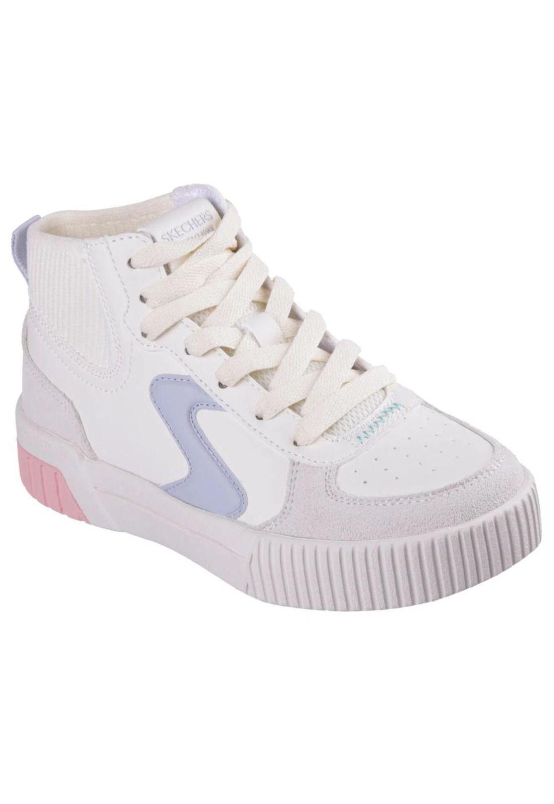 Zapatilla Kids Jade Cruise Blanco Skechers-1