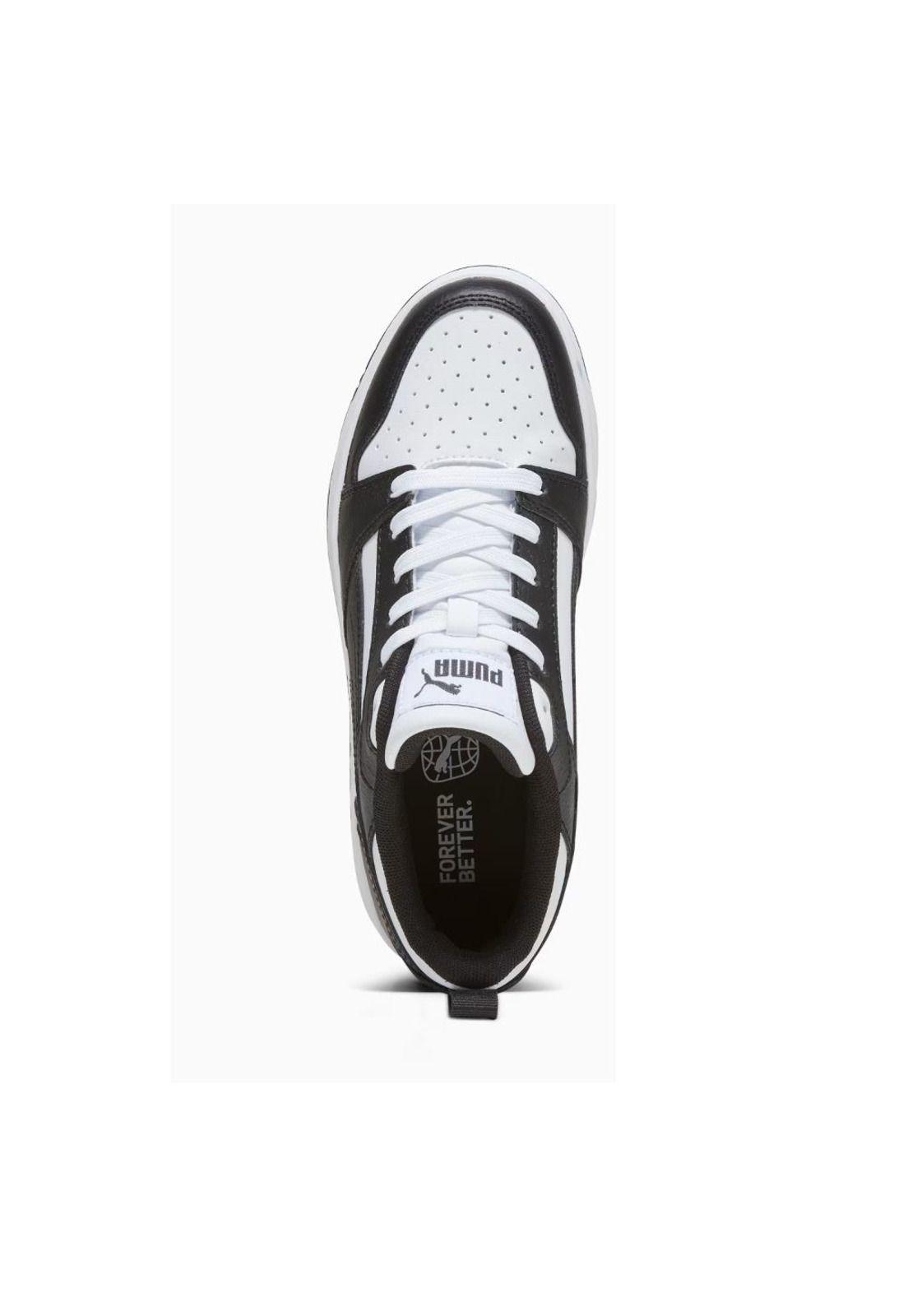 Zapatilla Kids Rebound V6 Low Negro Blanco Puma-2