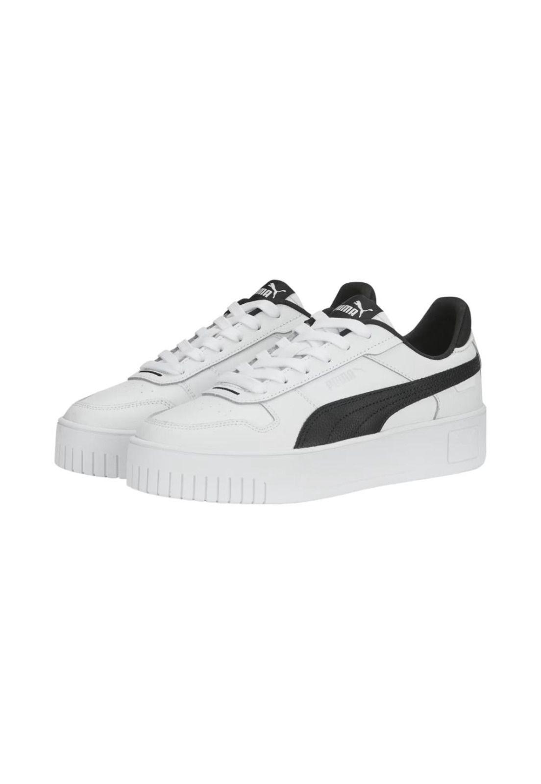 Zapatilla Mujer Carina Street Blanco Negro Puma-1