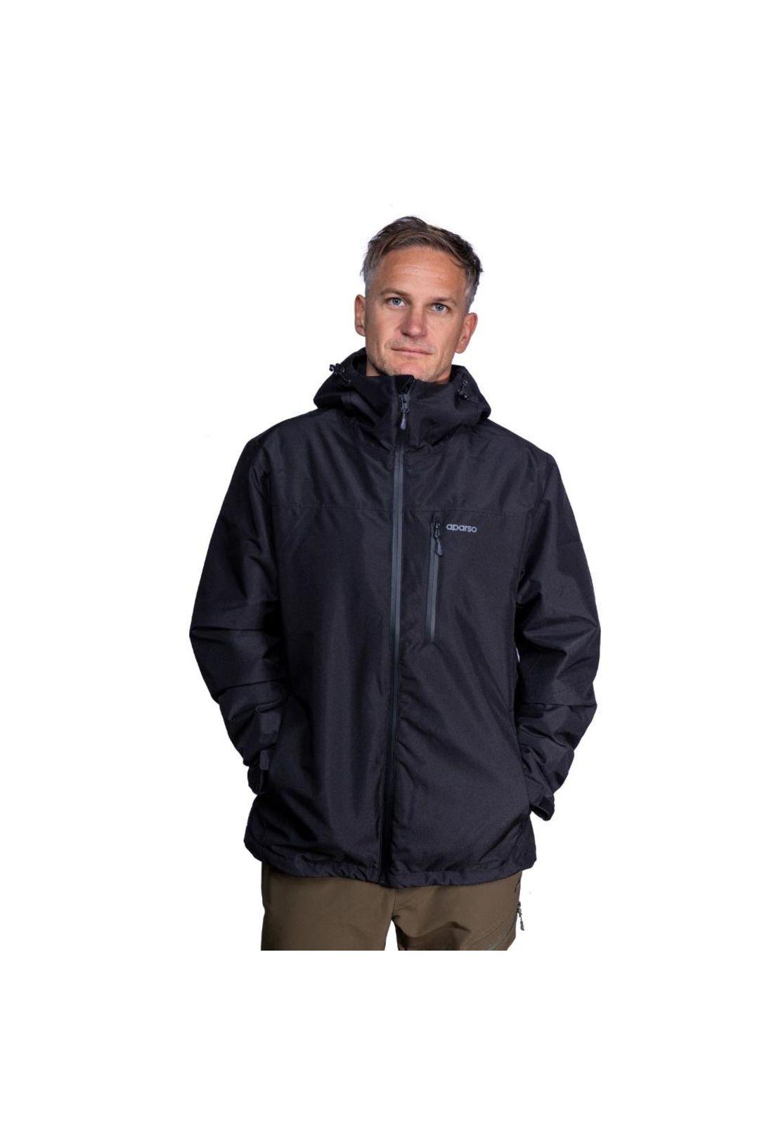 Chaqueta Impermeable Hombre Sirius Negro Aparso-0