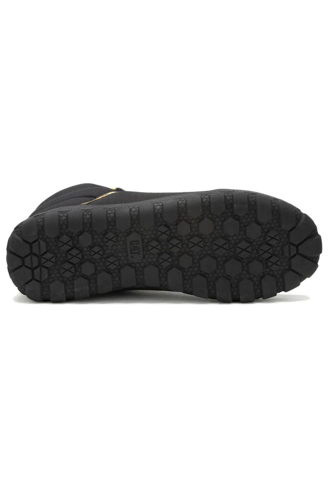 Zapatilla Hombre Hex Mid Canvas Negro Cat-3