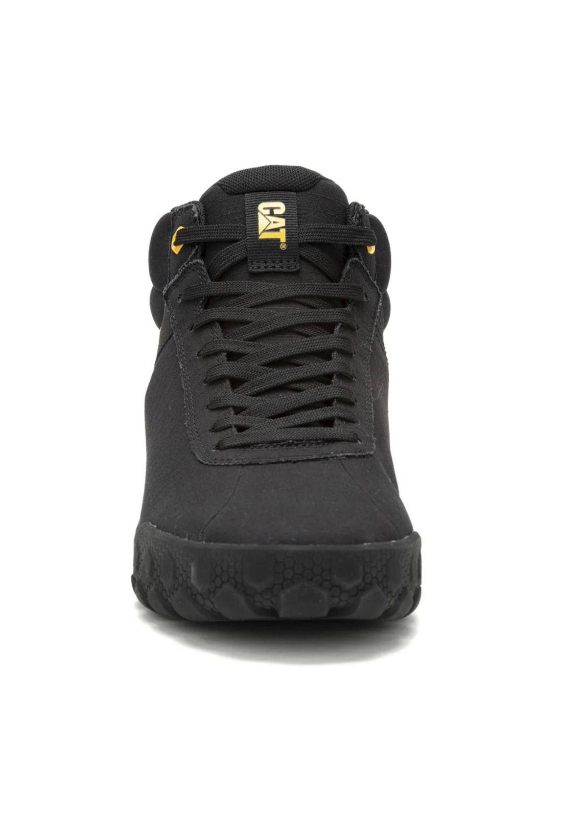 Zapatilla Hombre Hex Mid Canvas Negro Cat-1