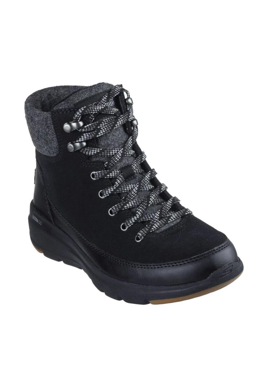 Botín Mujer Glacial Ultra Negro Skechers-1