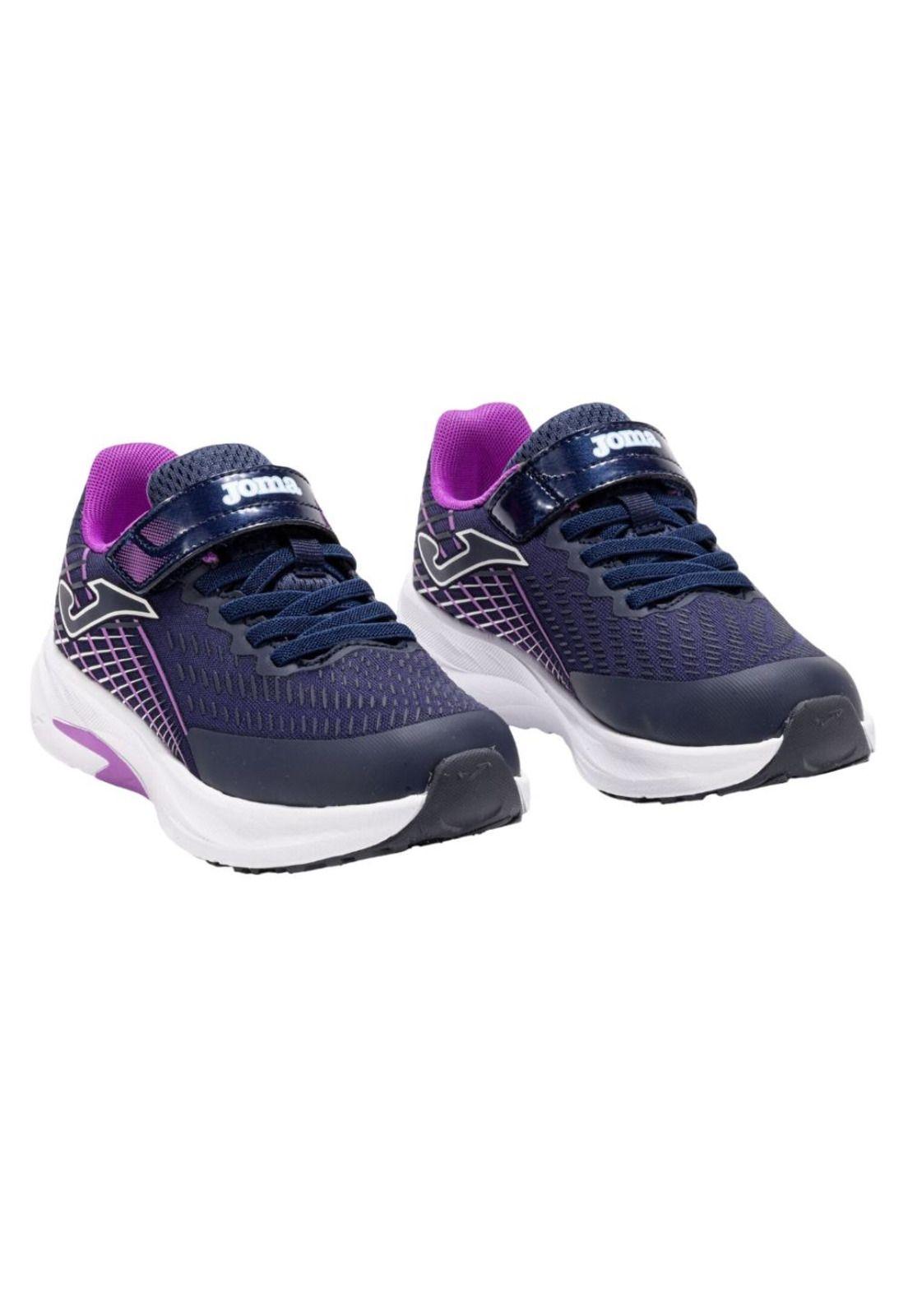 Zapatillas Running Kids Super Cross Jr 25 Azul Fucsia Joma-1