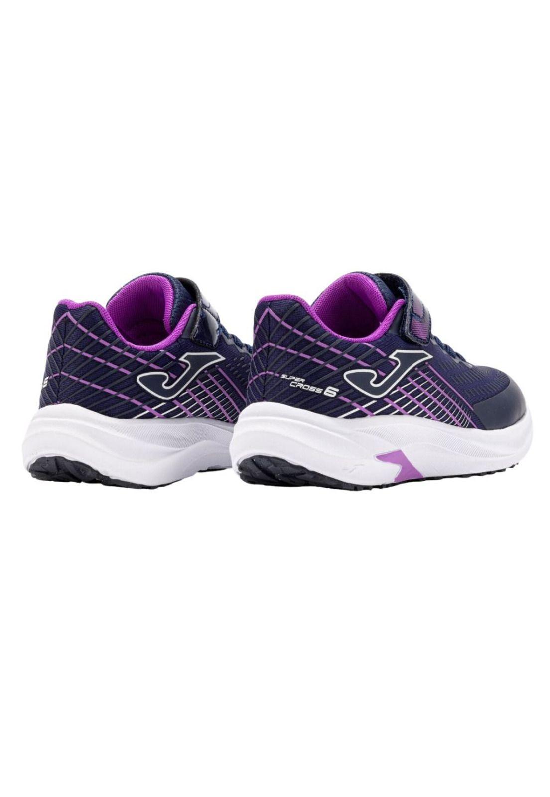 Zapatillas Running Kids Super Cross Jr 25 Azul Fucsia Joma-2