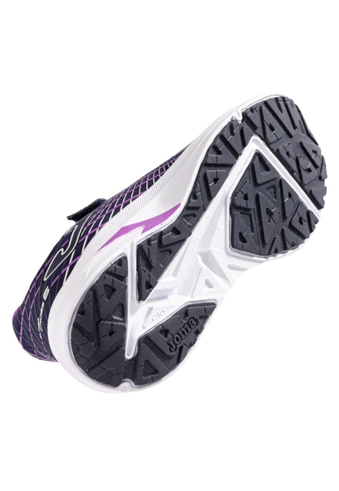 Zapatillas Running Kids Super Cross Jr 25 Azul Fucsia Joma-4
