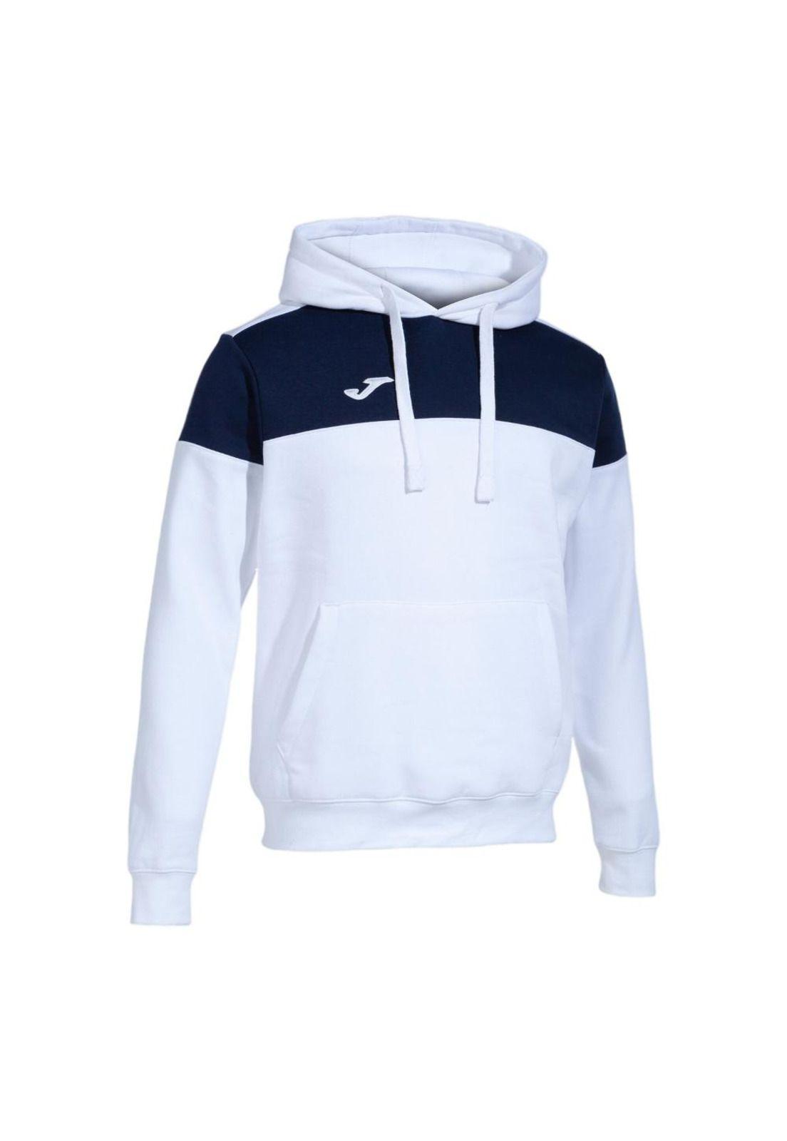 Polerón Hoodie Hombre Crew V Blanco Joma-0