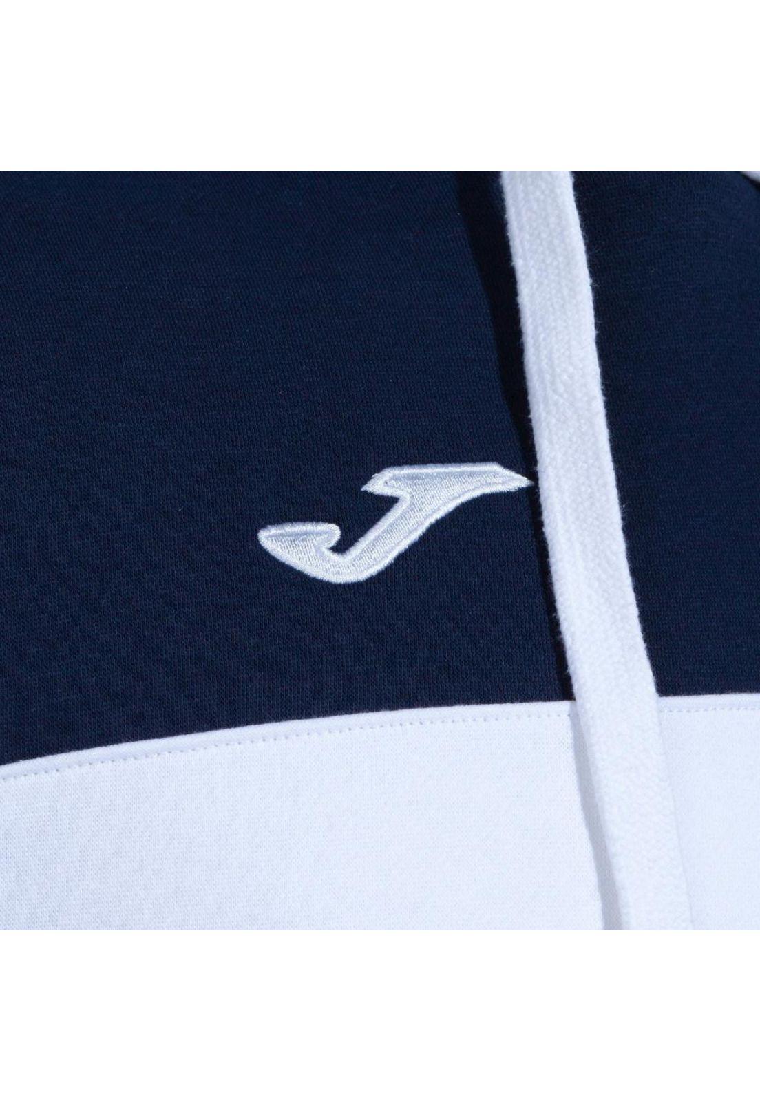 Polerón Hoodie Hombre Crew V Blanco Joma-2