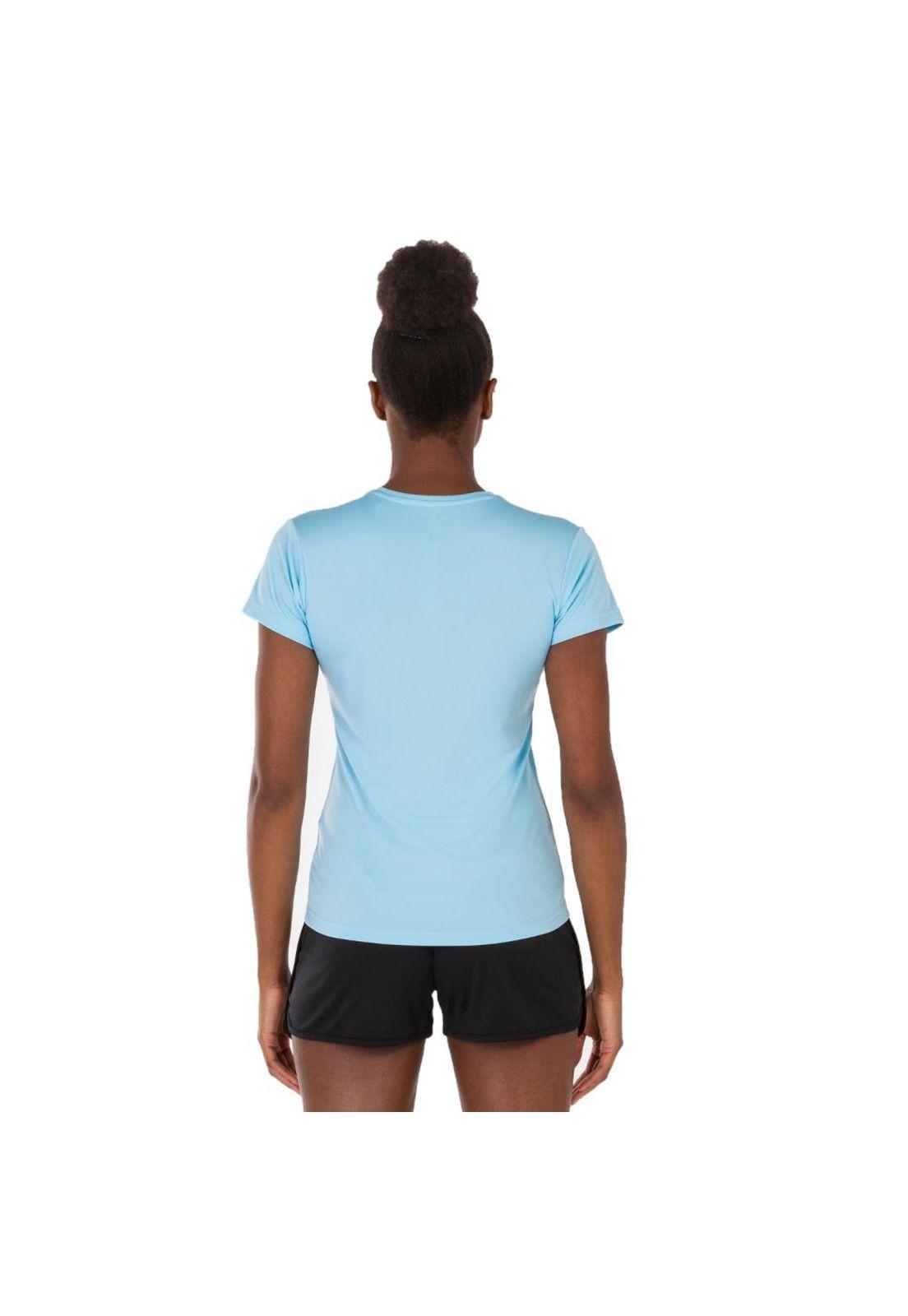Polera Deportiva Mujer Combi Celeste Joma-1