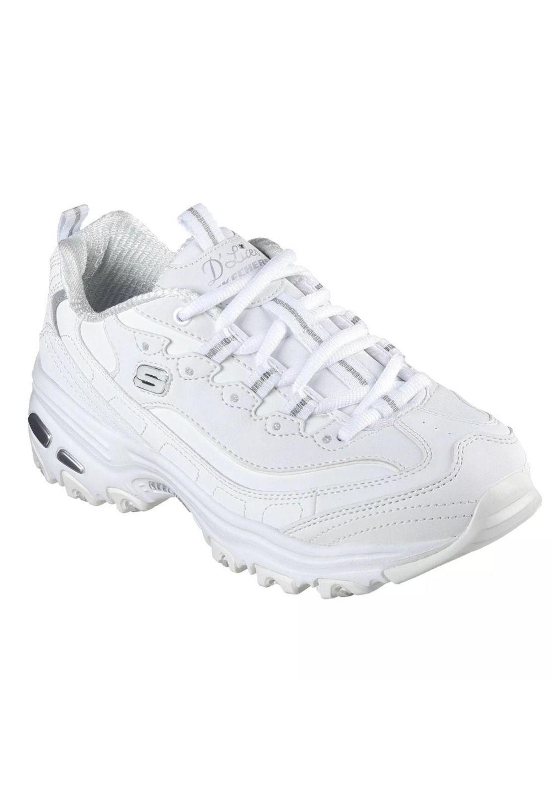 Zapatilla Mujer D lites Play On Blanco Skechers-1