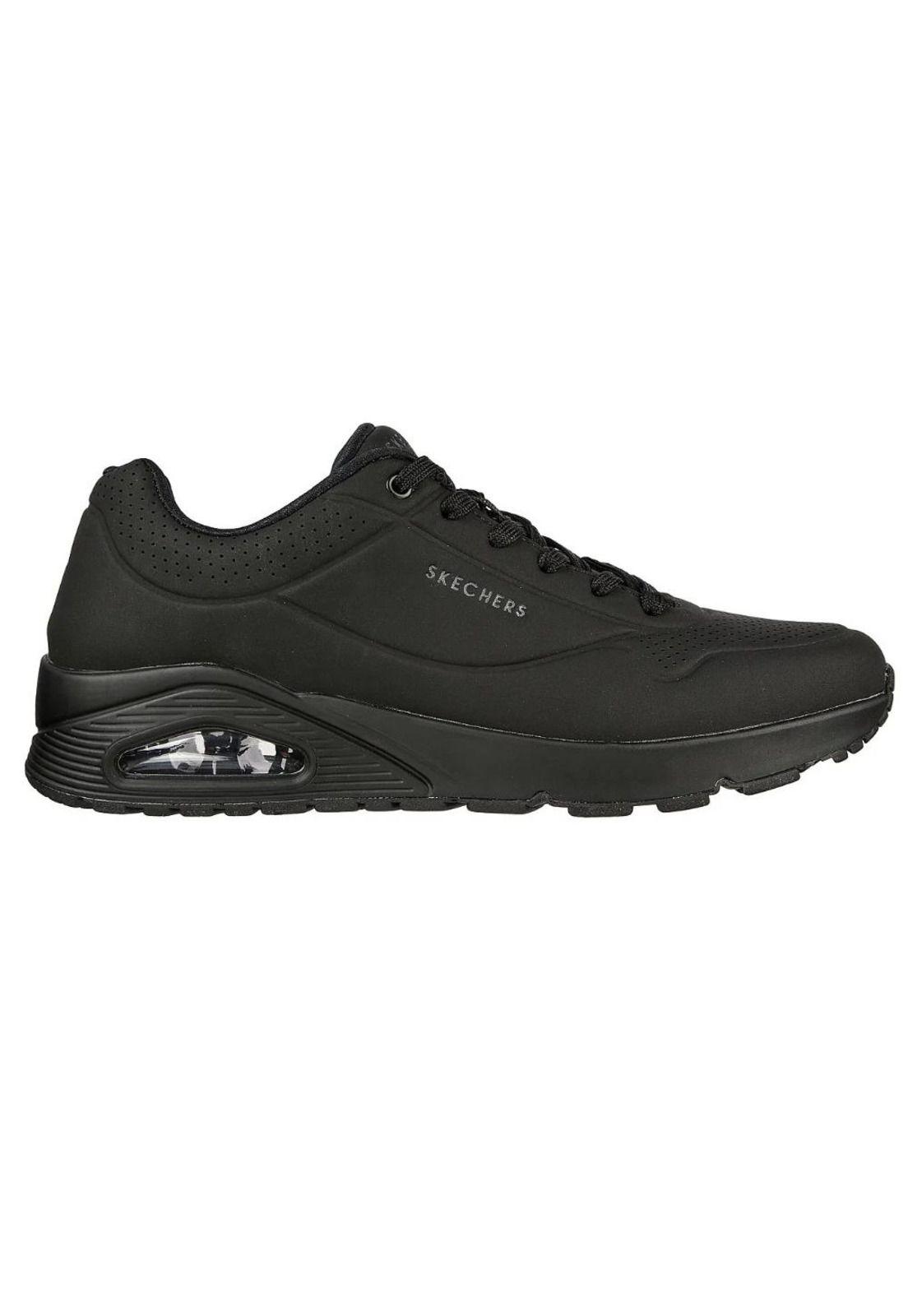 Zapatilla Hombre Uno Stand On Air Negro Skechers-0