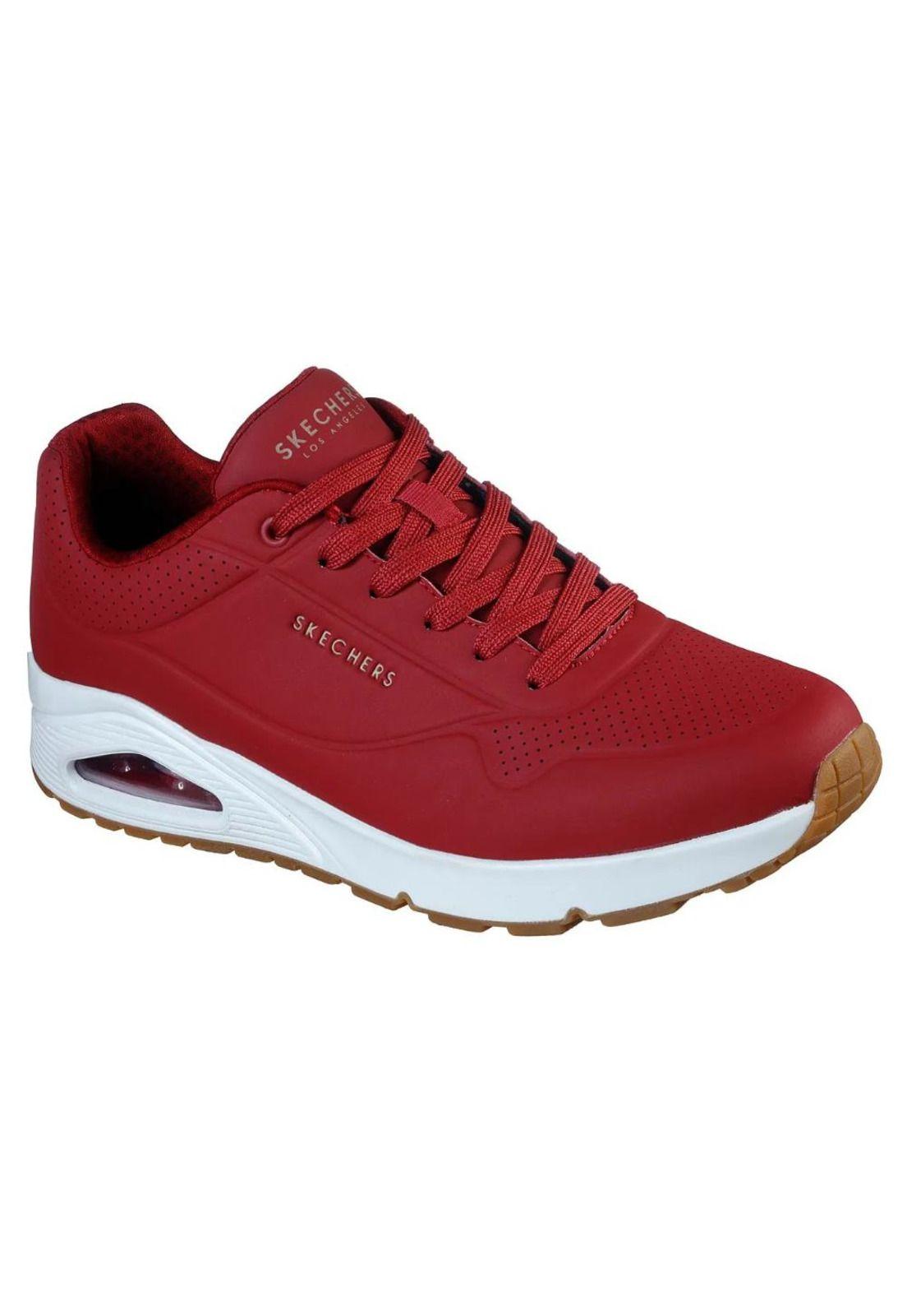 Zapatilla Hombre Stand On Air Rojo Skechers-1