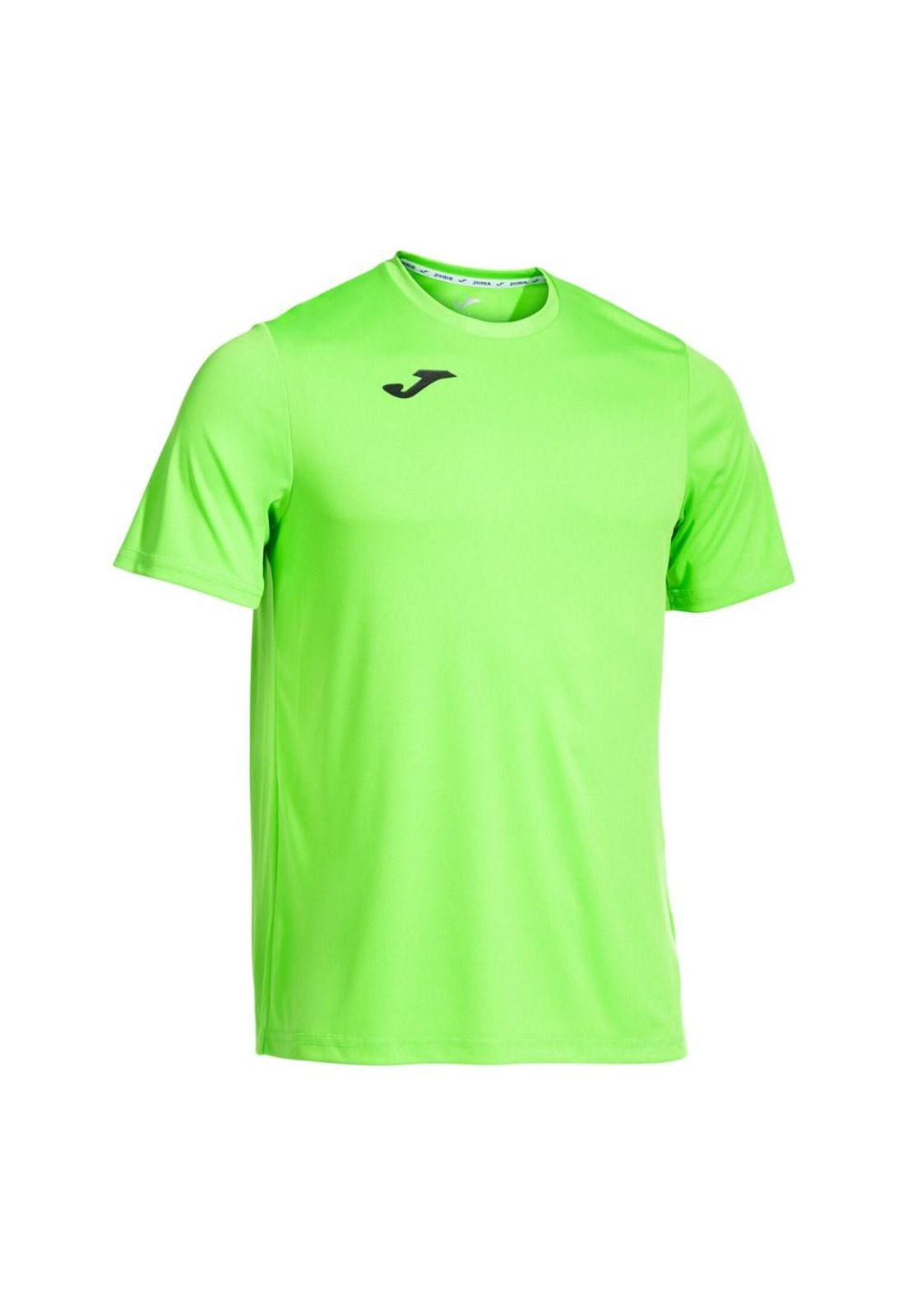 Polera Deportiva Hombre Combi Verde Flúor Joma-0
