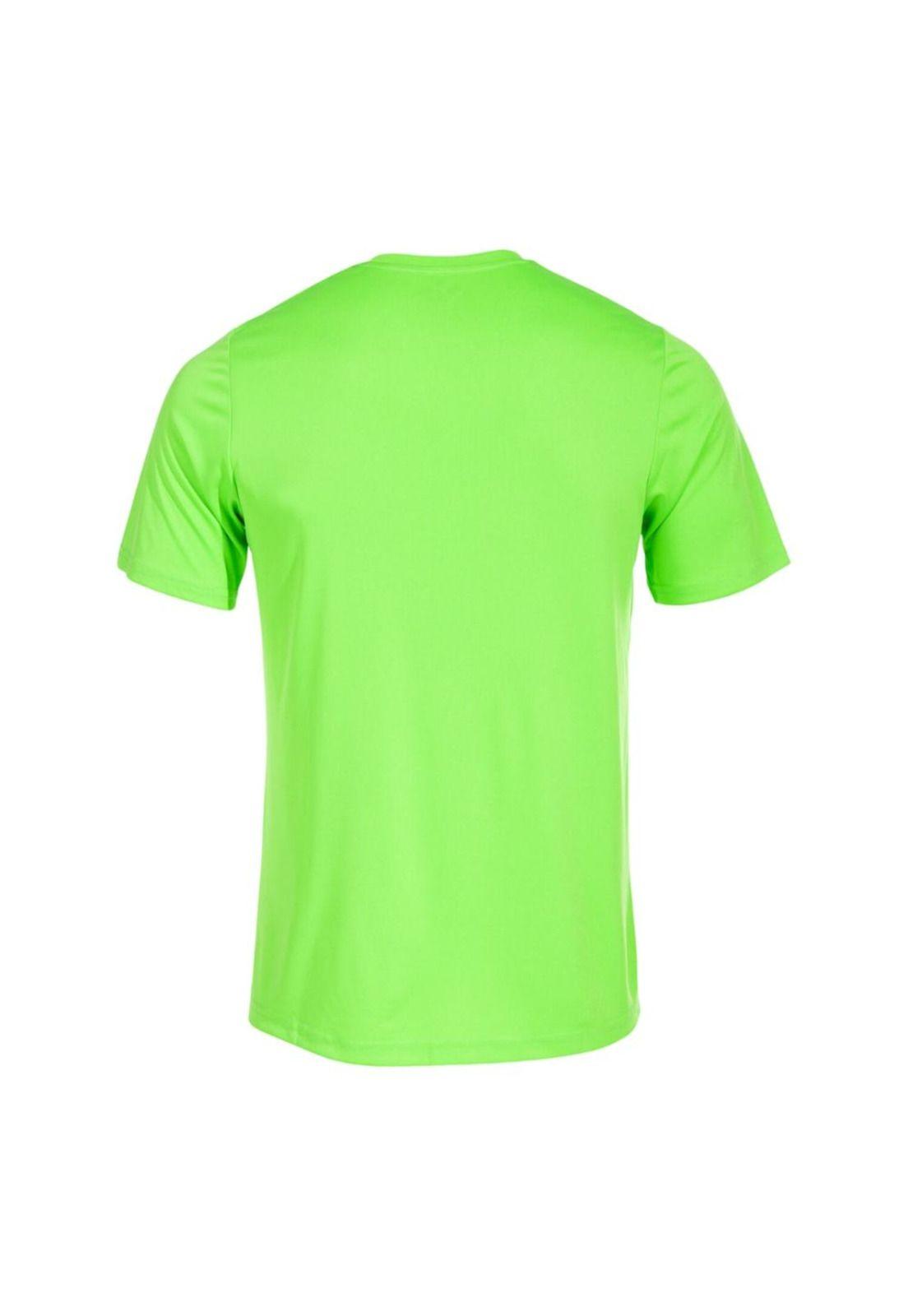 Polera Deportiva Hombre Combi Verde Flúor Joma-1