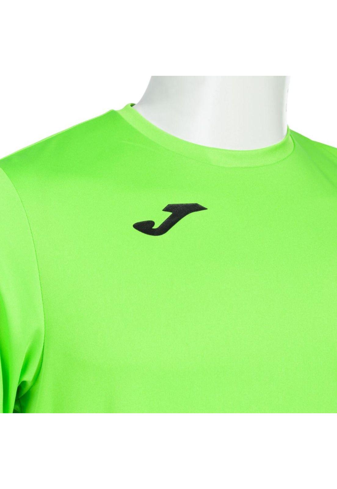 Polera Deportiva Hombre Combi Verde Flúor Joma-2