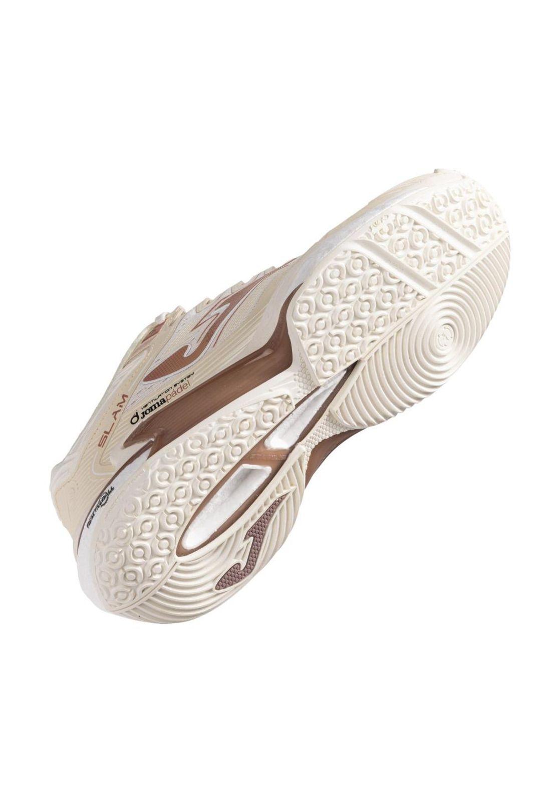 Zapatilla Pádel Mujer Slam Lady 24 Beige Joma-3
