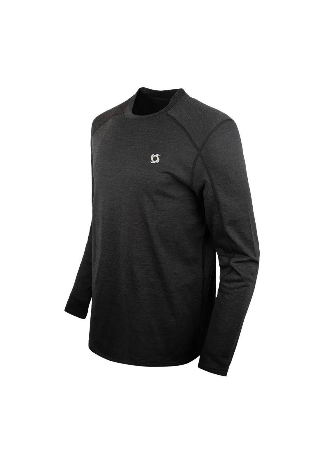 Polera Primera Capa Hombre Tanderwool Negro Doite-1
