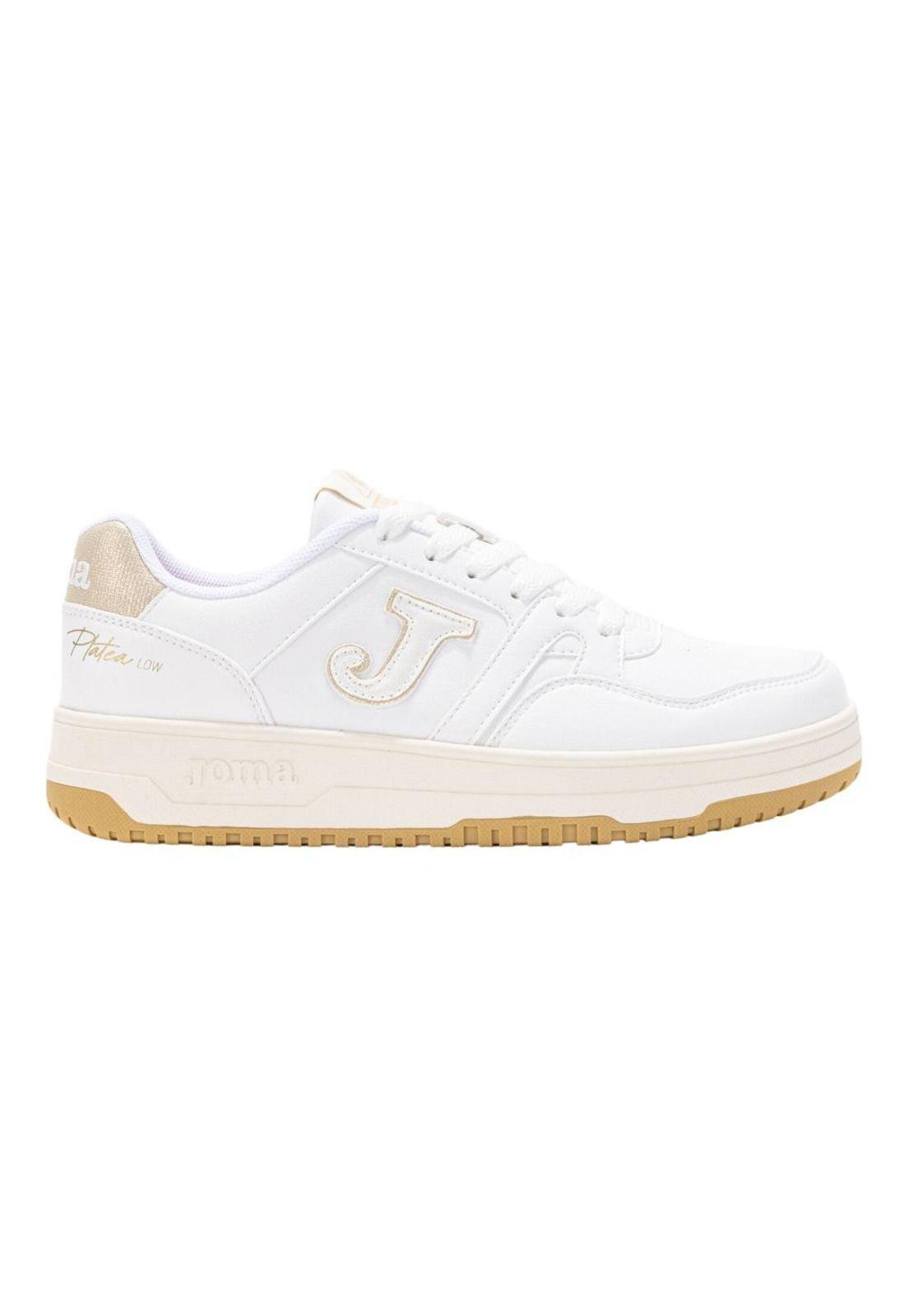 Zapatilla Urbana Mujer C. Platea Low Blanco Oro Joma-0