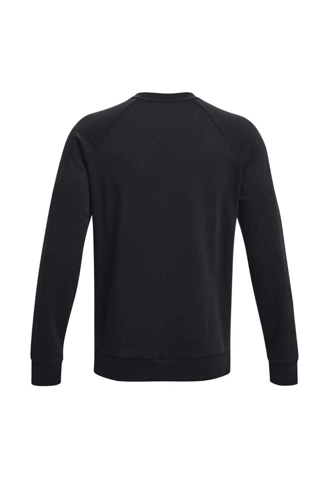 Polerón Rival Fleece Crew Negro Under Armour-1