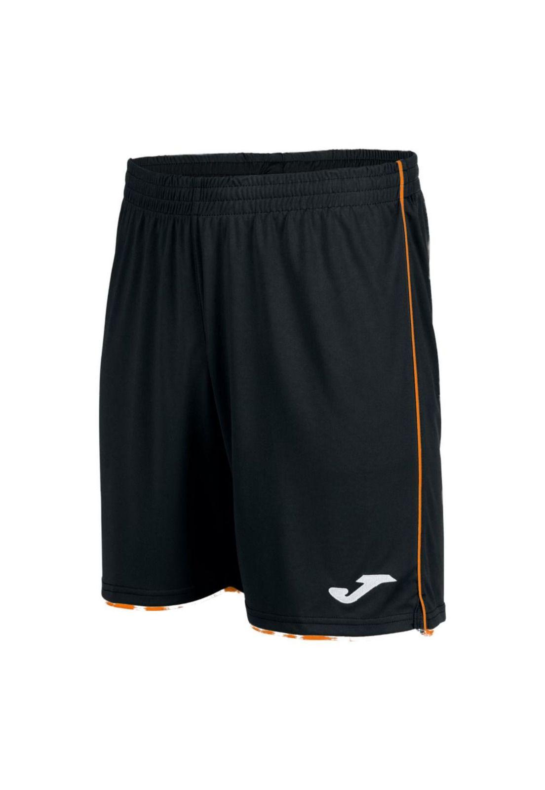 Short Deportivo Hombre Liga Negro Naranjo Joma-0