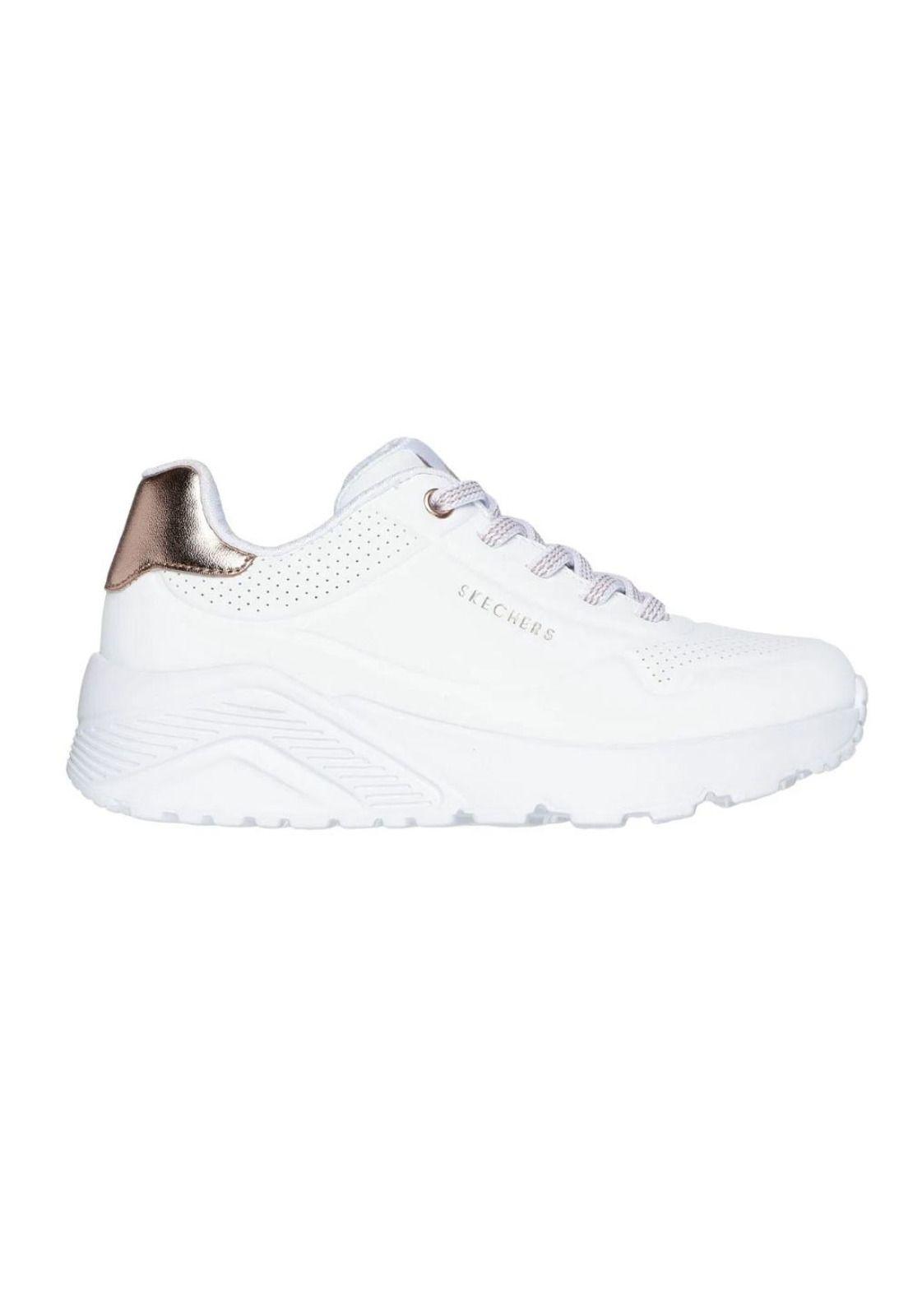 Zapatilla Kids Uno Lite Blanco Oro Skechers-0