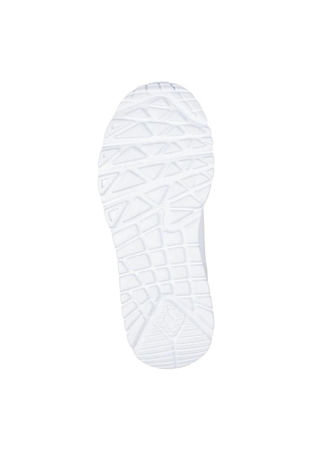 Zapatilla Kids Uno Lite Blanco Oro Skechers-3