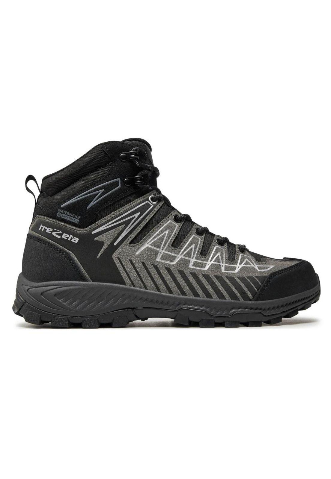 Zapatilla Waterproof Hombre Thunder Mid Negro Gris Trezeta-0