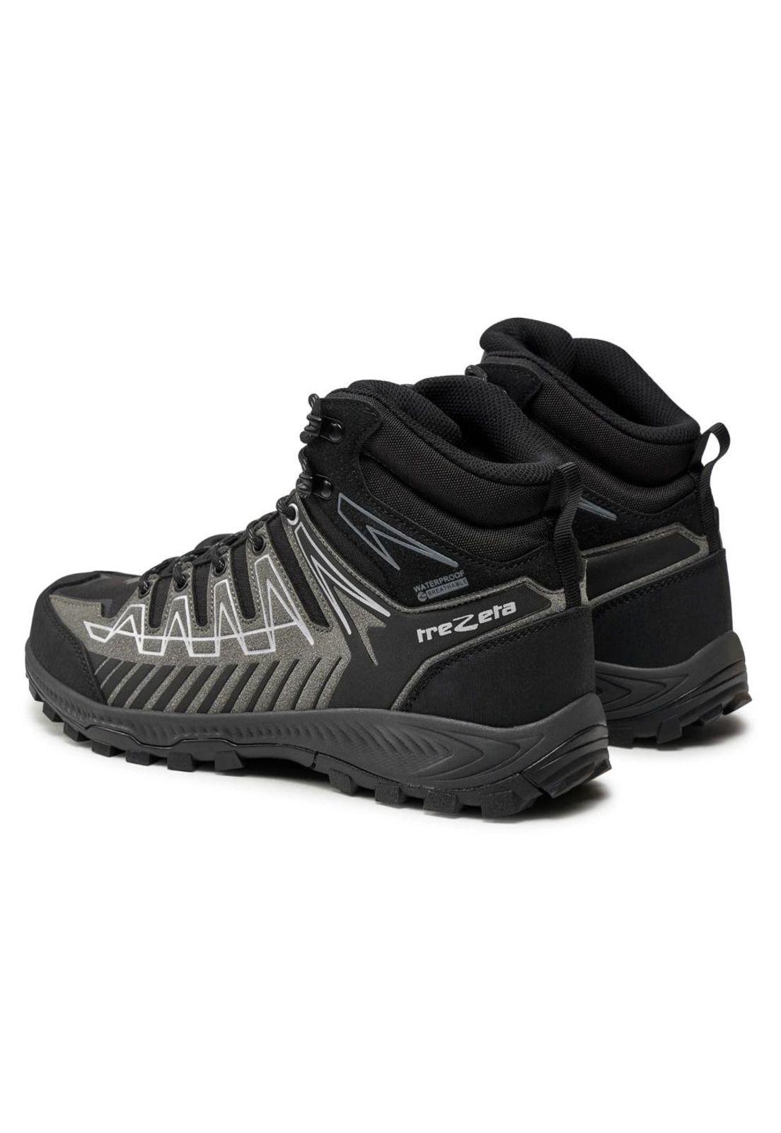 Zapatilla Waterproof Hombre Thunder Mid Negro Gris Trezeta-2
