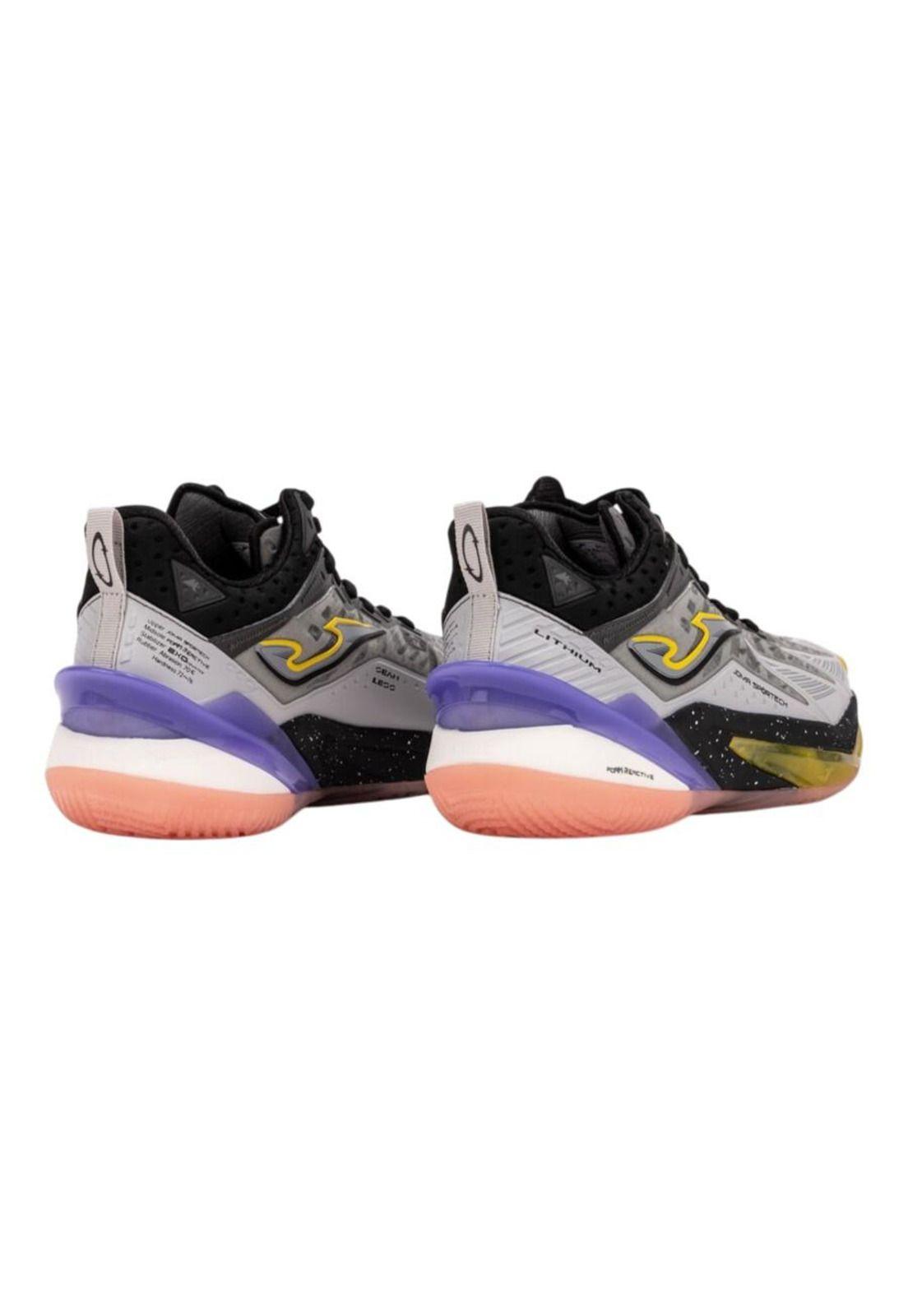 Zapatilla Básquetbol Hombre Lithium Gris Joma-4