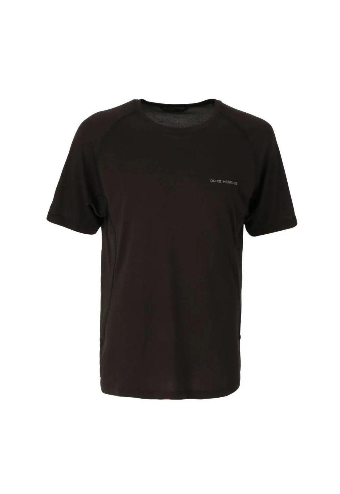 Polera Hombre Fast Negra Doite-0