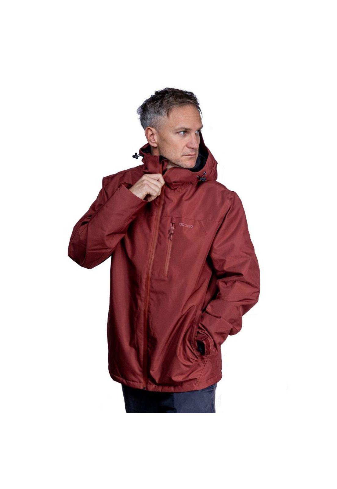 Chaqueta Impermeable Hombre Sirius Ladrillo Aparso-2
