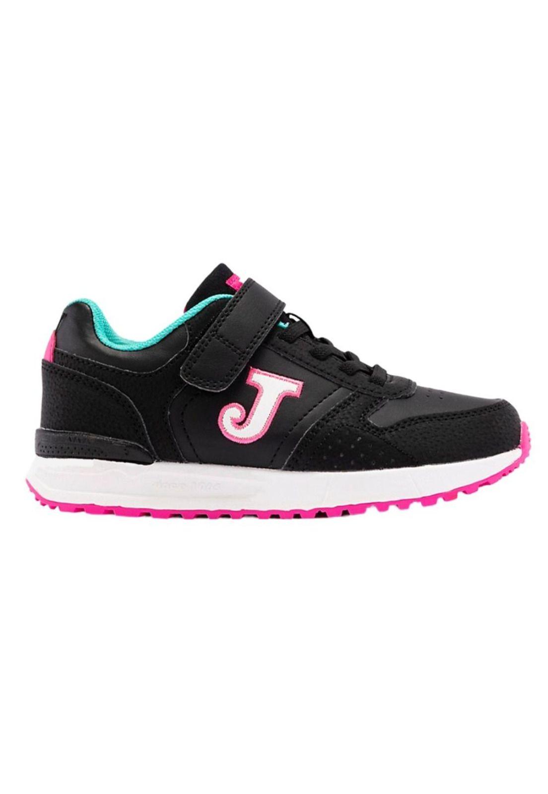Zapatilla Kids Tornado Negro Fucsia Joma-0