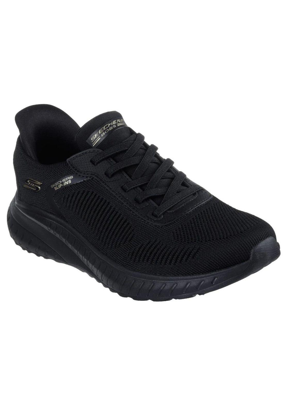Zapatilla Mujer BOBS Sport Squad Negro Skechers-1