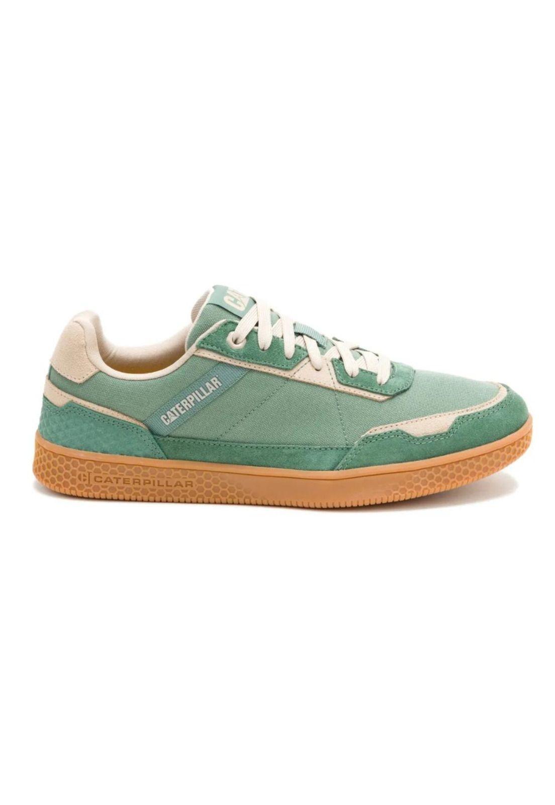 Zapatilla Hombre Pause Retro Canvas Verde Cat-0