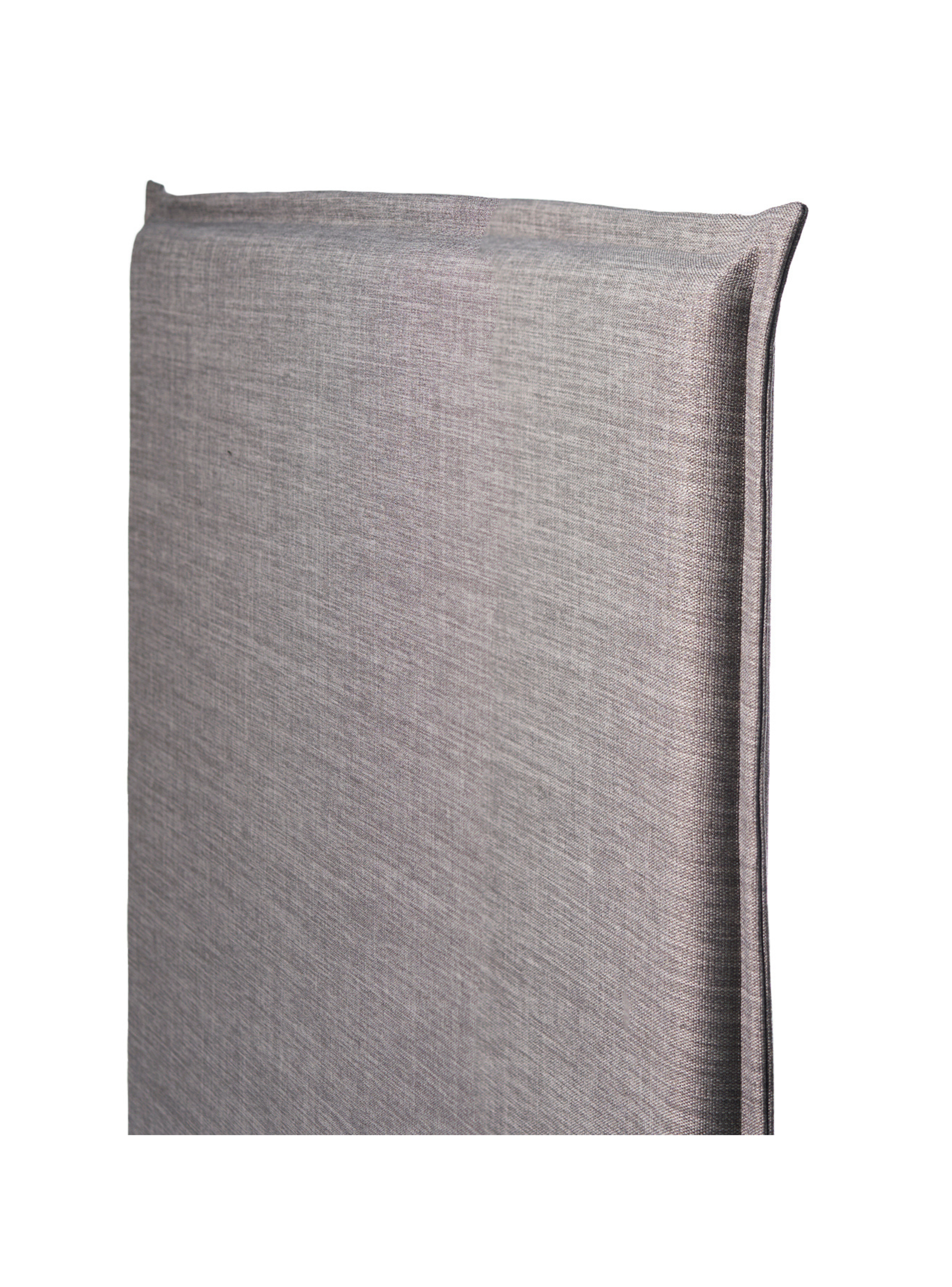 RESPALDO DE CAMA - 1.5 PLAZAS -CON FUNDA LAVABLE - MODELO PESTAÑA - LINO TUCUMÁN GRIS-2