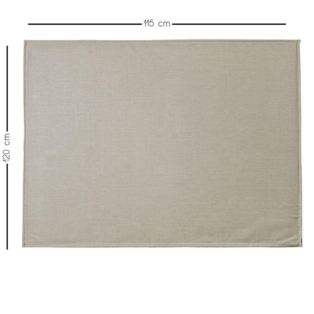RESPALDO DE CAMA - 1.5 PLAZAS - CON FUNDA LAVABLE - MODELO PESTAÑA - LINO TUCUMÁN ARENA -3