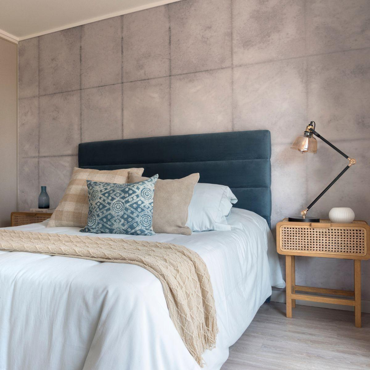 RESPALDO ROLLOS - 1,5 PLAZAS - FELPA AZUL PETROLEO-2