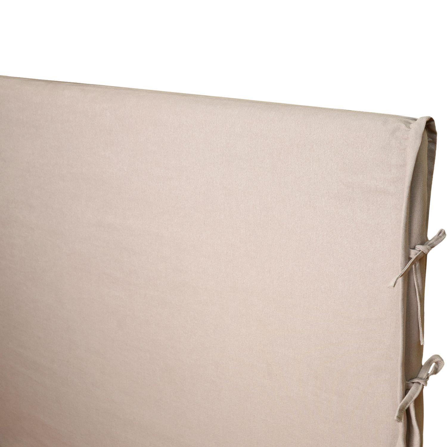 RESPALDO DE CAMA - 1.5 PLAZAS - CON FUNDA LAVABLE - MODELO TIRAS - CALAFATE ARENA-1