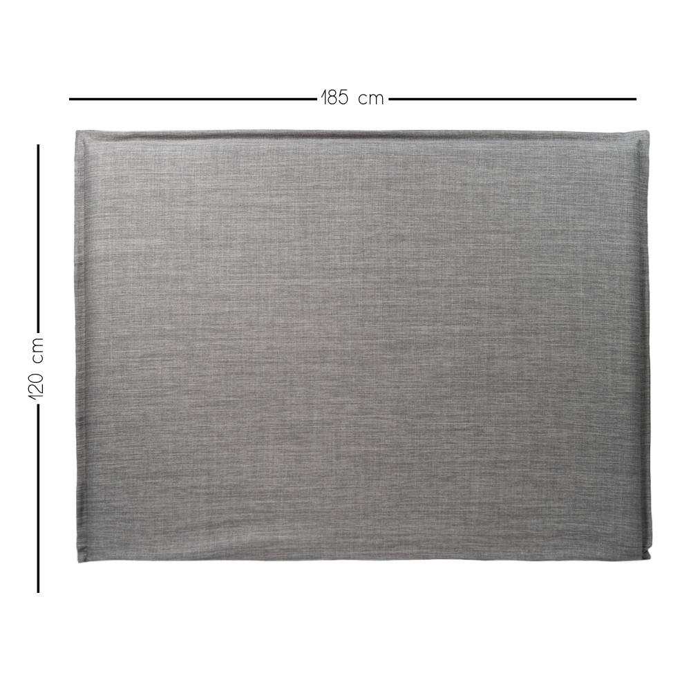 RESPALDO DE CAMA - TAMAÑO KING - CON FUNDA LAVABLE - MODELO PESTAÑA - LINO TUCUMÁN GRIS-3