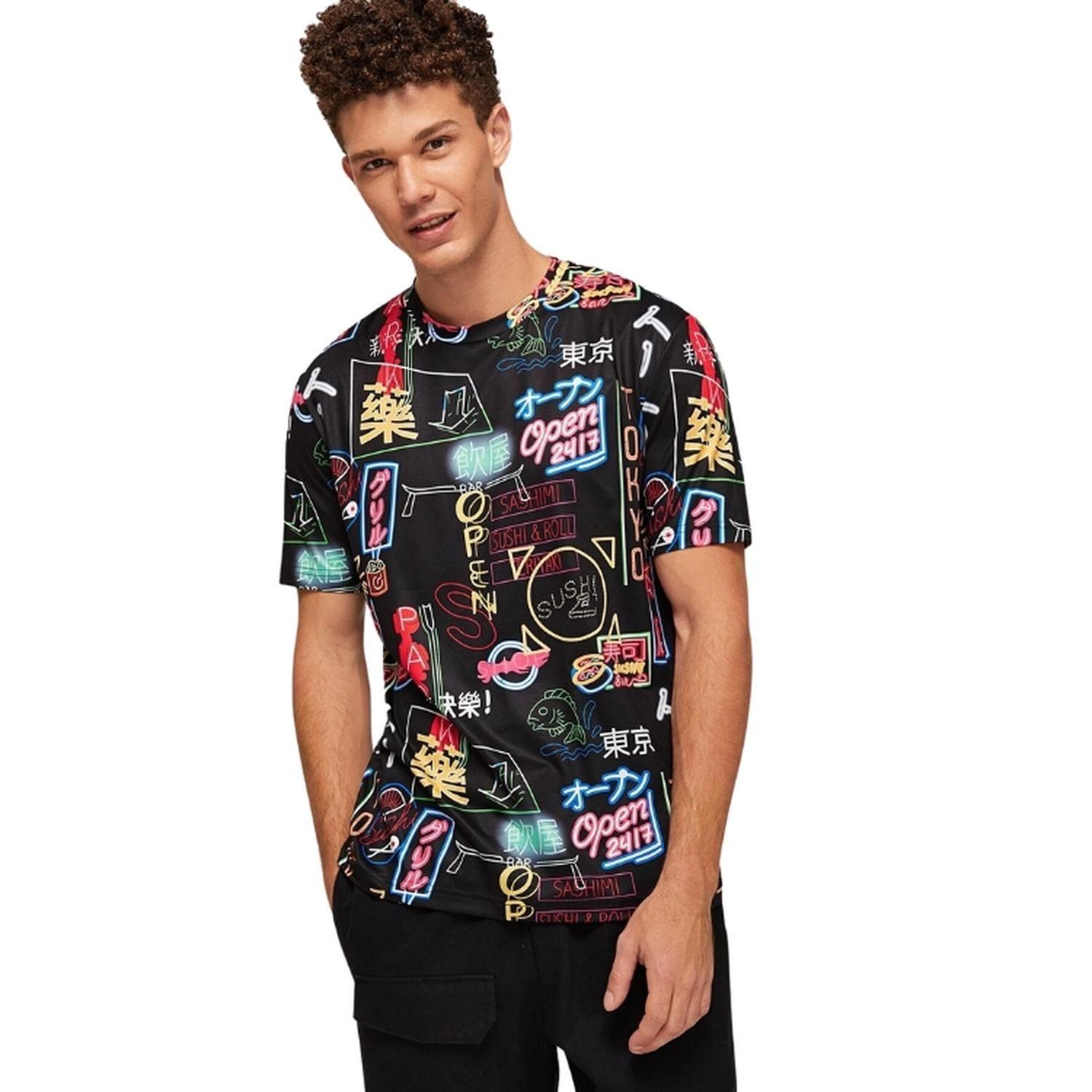 Camiseta de Hombre con Estampado Integral-2