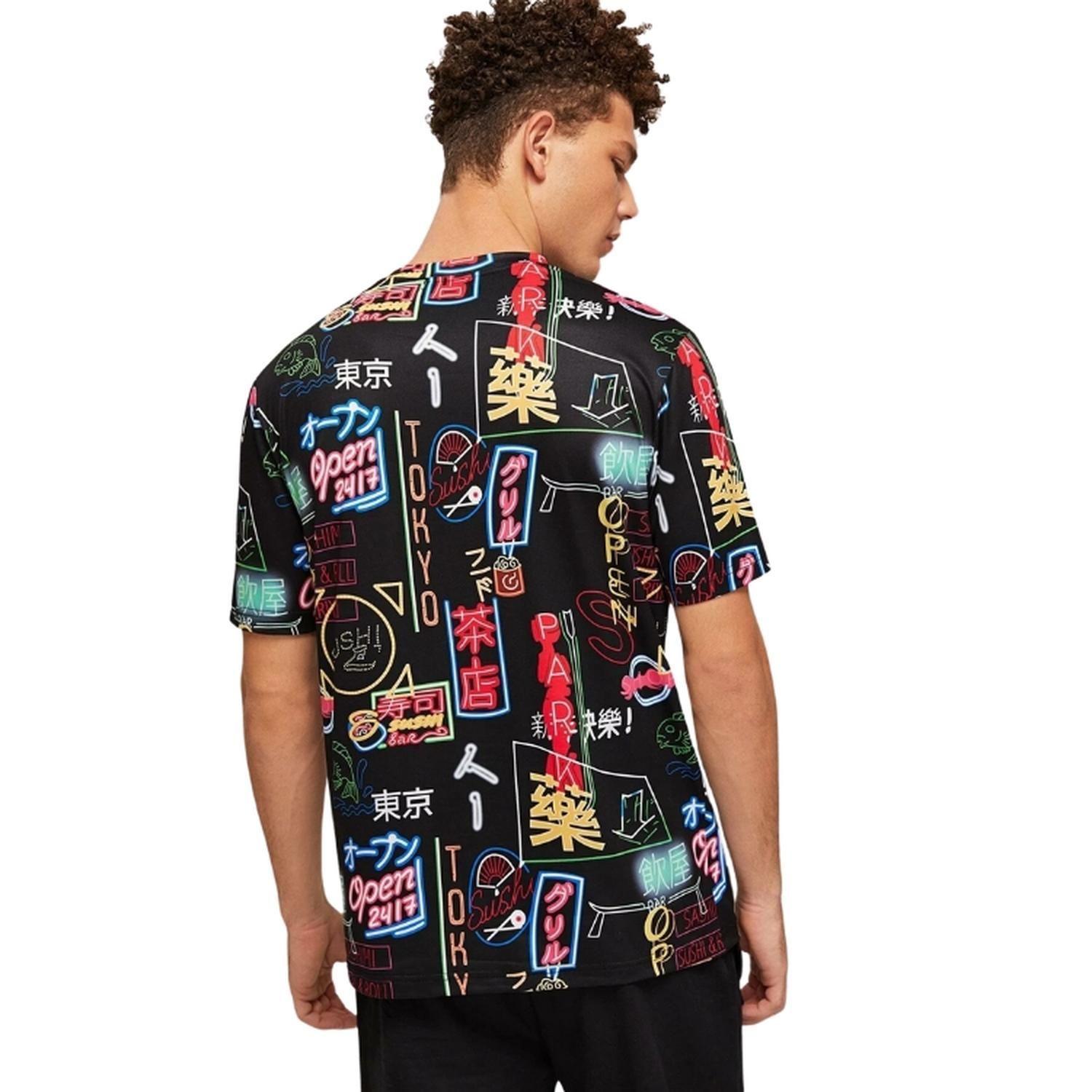 Camiseta de Hombre con Estampado Integral-4
