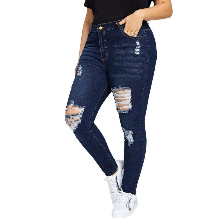 Jeans Skinny Rotos Plus Size-2