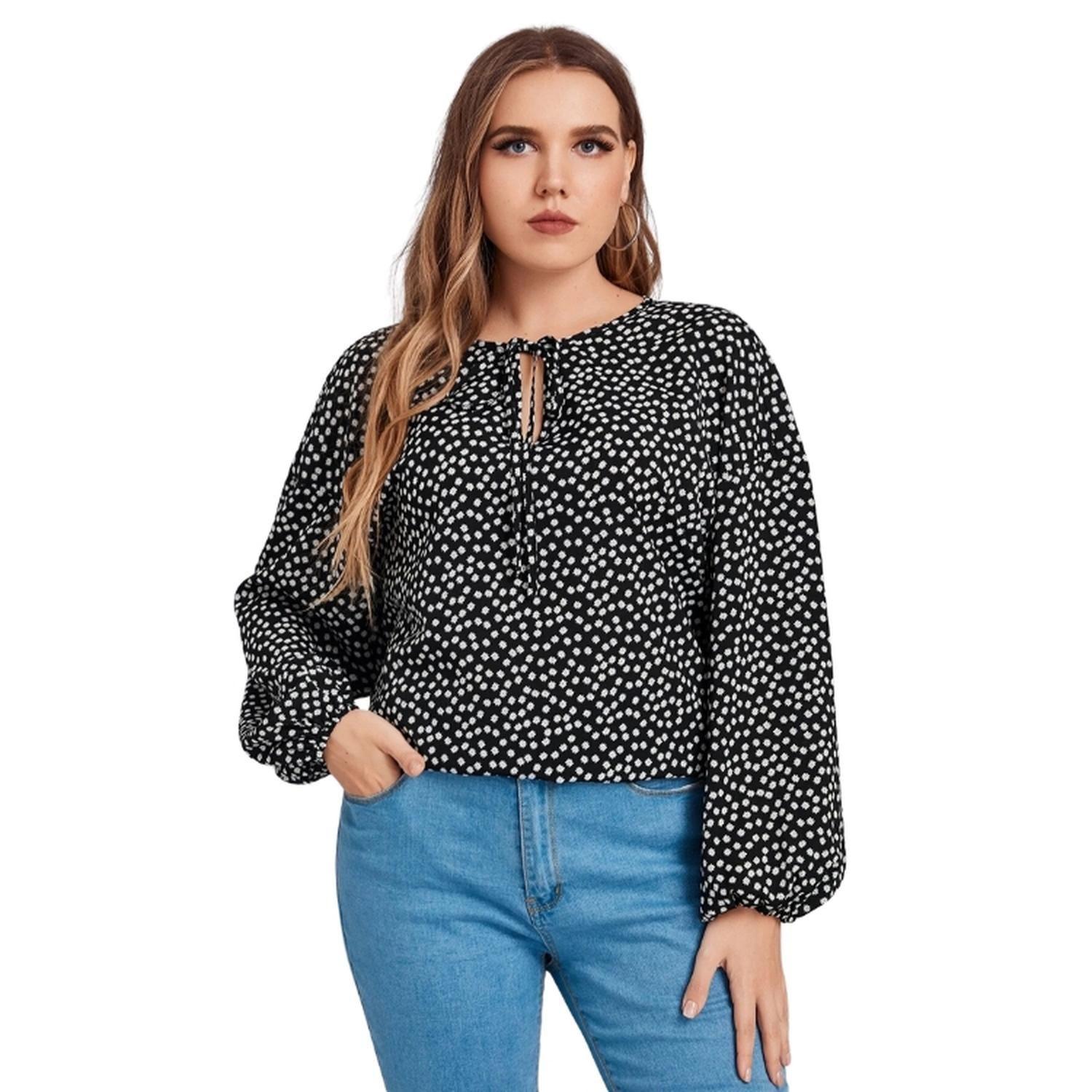 Blusa Floral de Margaritas Talla Grande-3