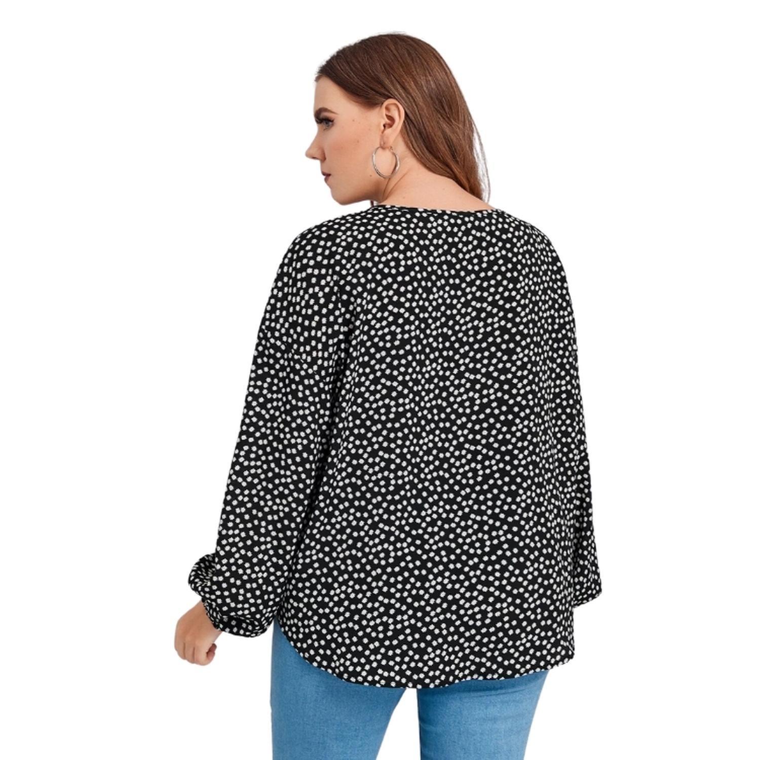 Blusa Floral de Margaritas Talla Grande-4