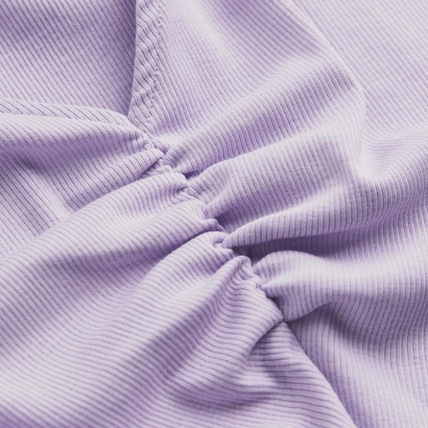 Crop Top Canalé Lila-2