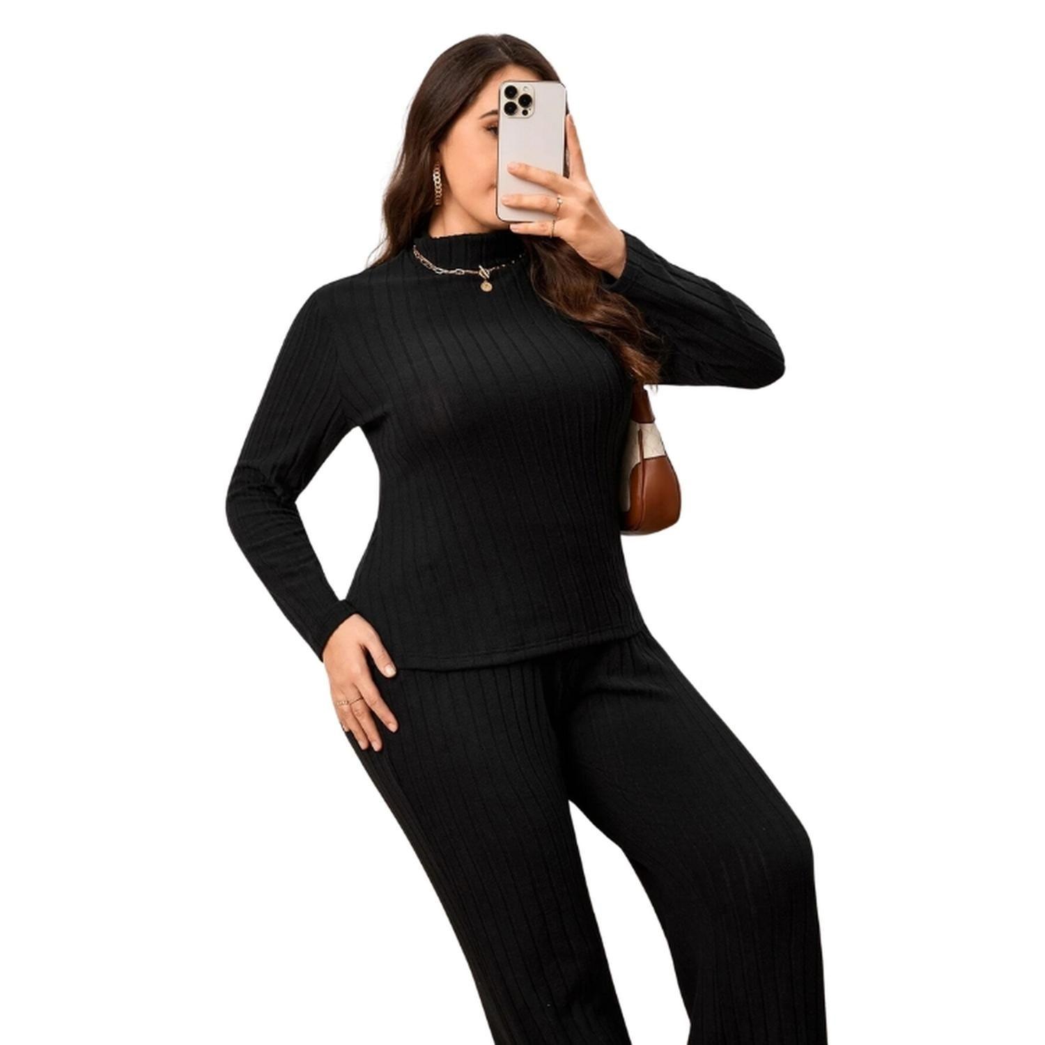 Conjunto de Pantalones y Camiseta de Cuello Alto Canalé-2