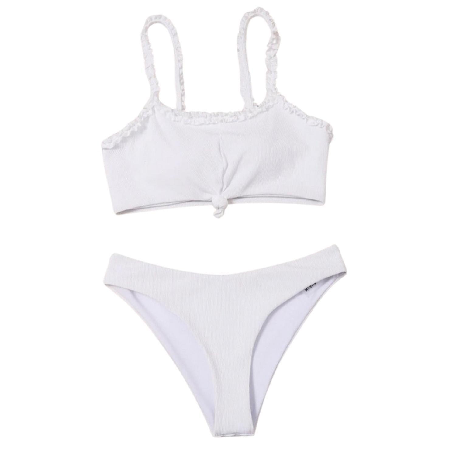Conjunto de Bikini Canalé Nudo y Volantes-2