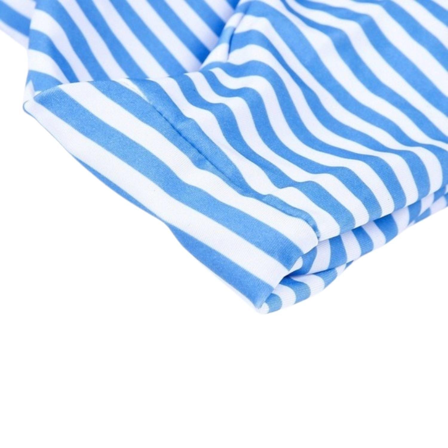 Conjunto de Bikini con Nudo a Rayas-3