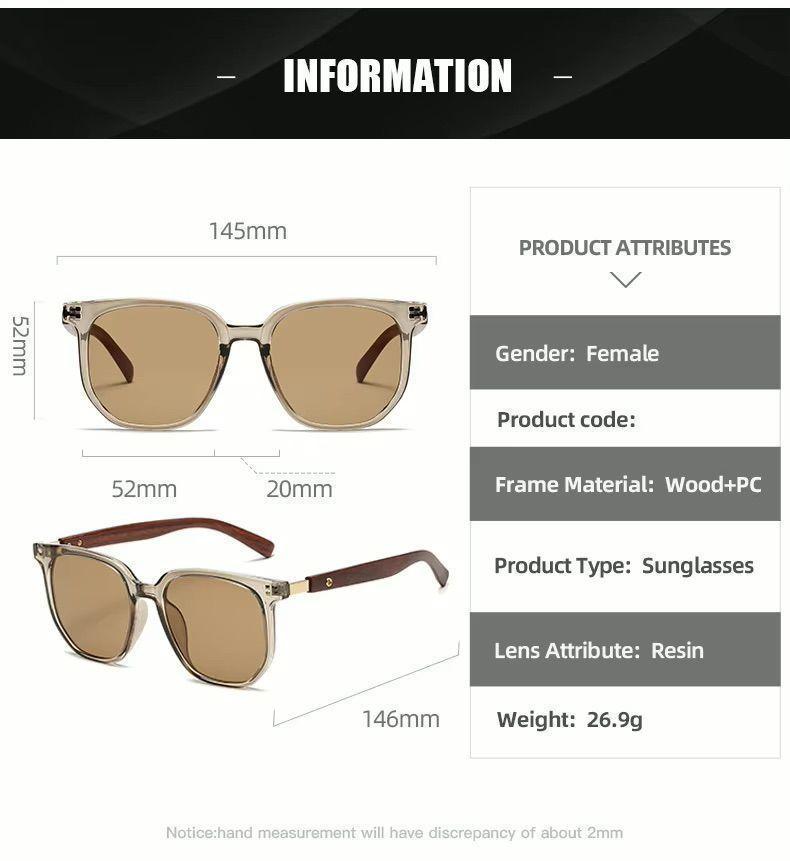Lentes De Sol Sh236262 Cuadrado Retro Uv Resina Dorado-2