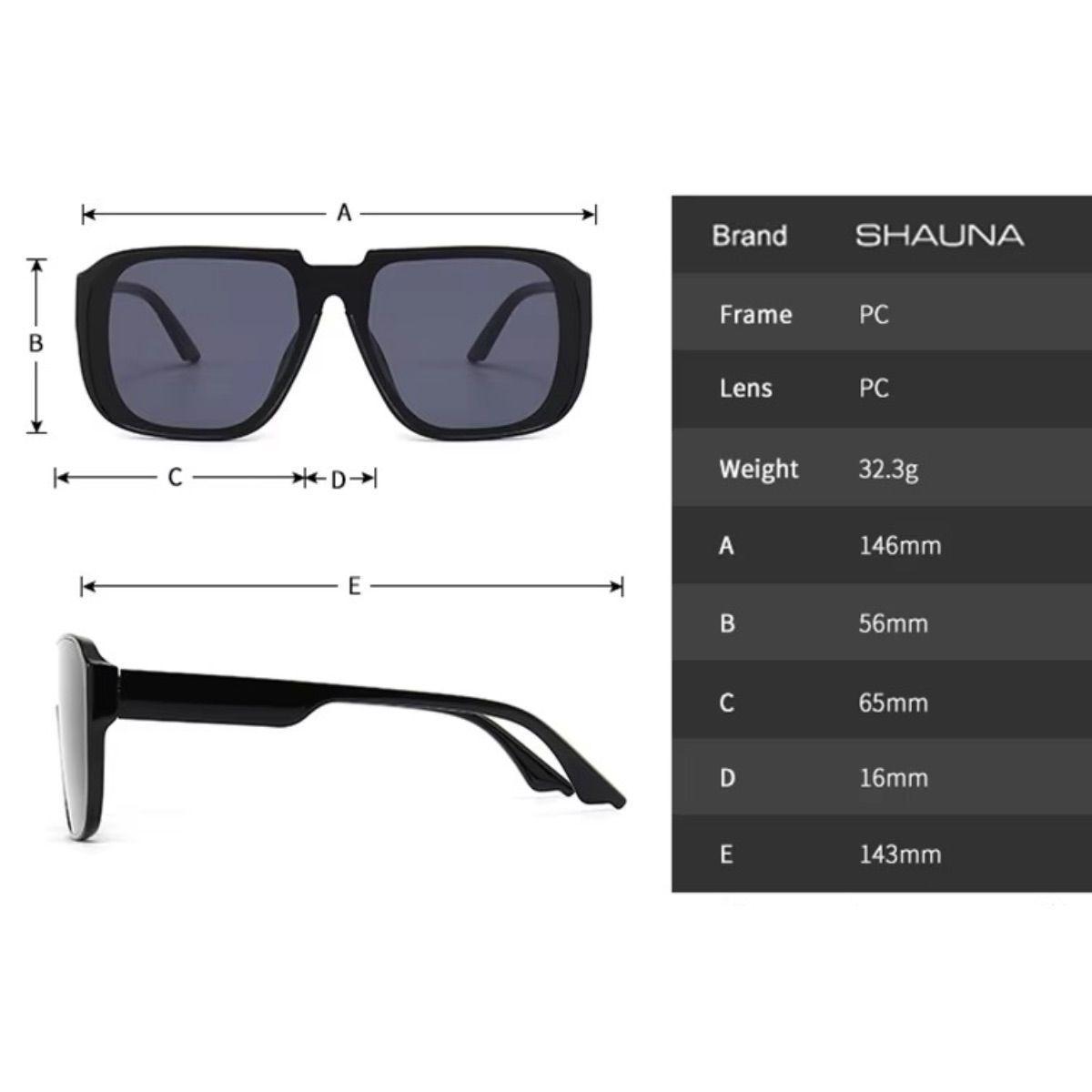 Lentes De Sol Sh232218 Cuadrado Retro Uv400-2